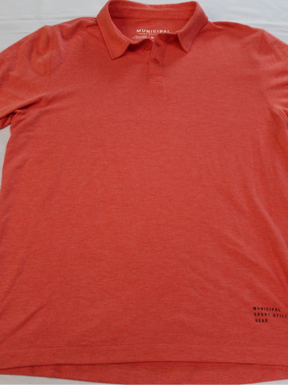 Municipal - M - Coral Polo Shirt for Men